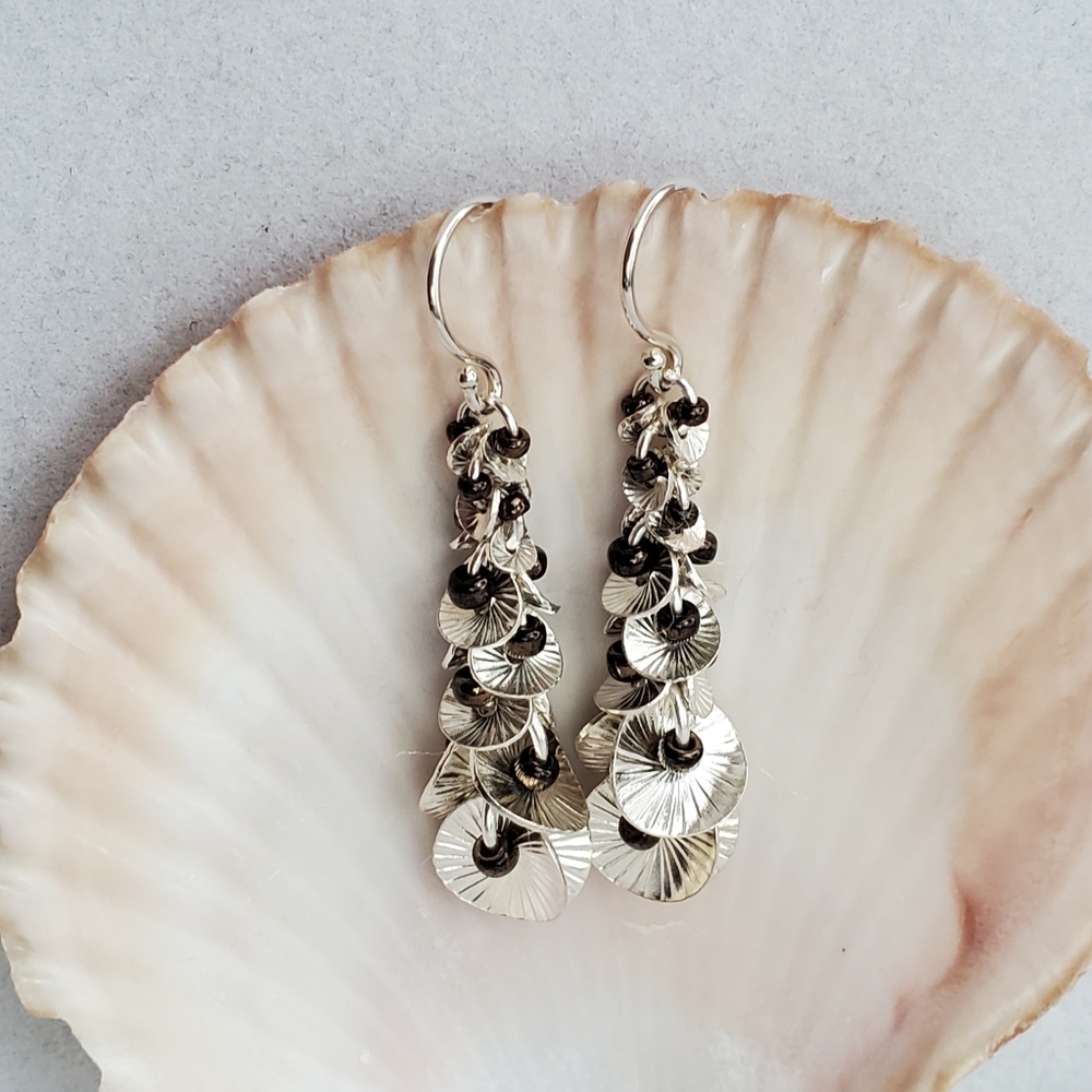 Silpada Waterfall Sterling Silver Seed Bead Earrings